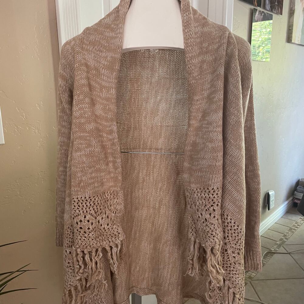 Forever 21 Cardigan Sweater Womens Small Boho Tassels